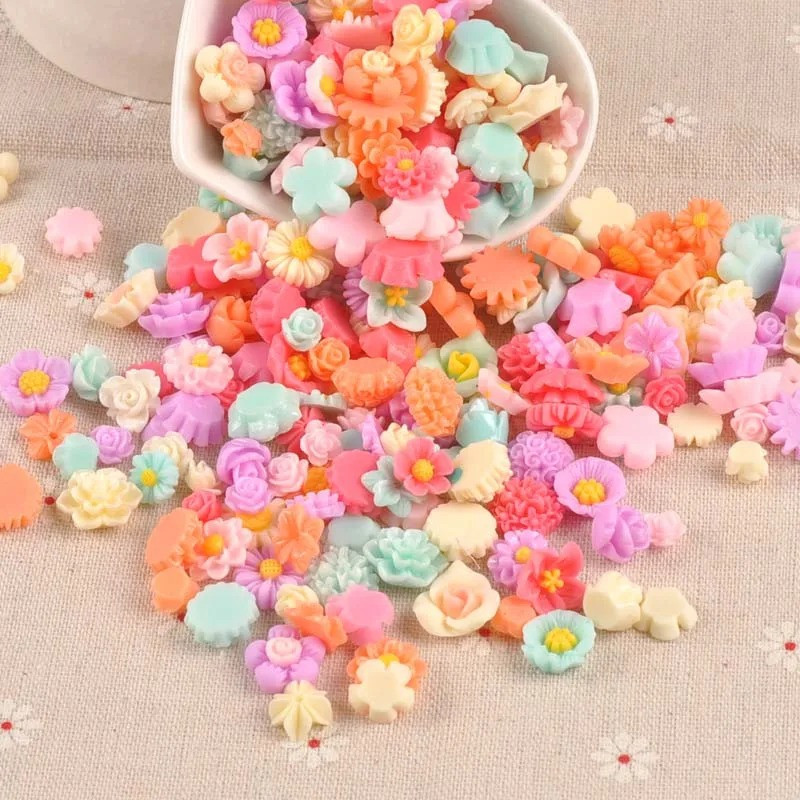 Набір для манікюру з 20 штук, різні види квітів - Аксесуари для манікюру, фото 1