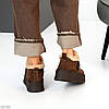 Зимові низькі черевики натуралки на платформі колір Шоколад, фото 8