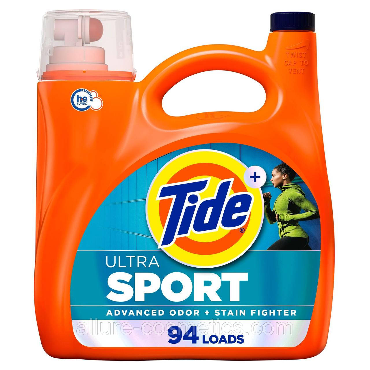 Рідина для прання Tide + Febreze SPORT Clean Laundry Detergent Liquid Soap 3.9L 94 loads, фото 1