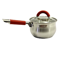 Ківш із кришкою Zauberg ZB-1-3RR червоний