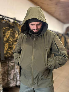 Куртка вітровка Vortex Basic, dark olive (rip-stop плащівка)