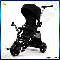 JG Велосипед дитячий триколісний Pro Line KiderKraft з батьківською ручкою чорний коляска толокар для Prime/X