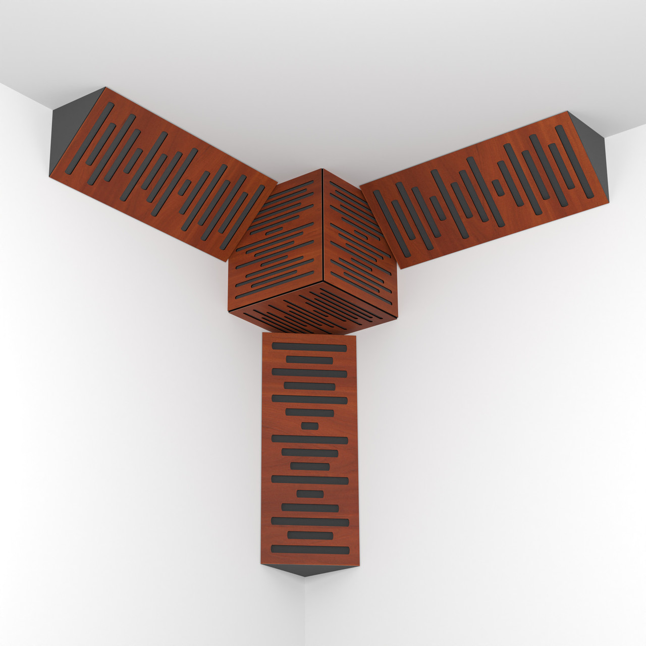 Комплект басова пастка Ecosound Ecowave Bass trap mini wood 500x200x100 3 шт + куб колір в асортименті