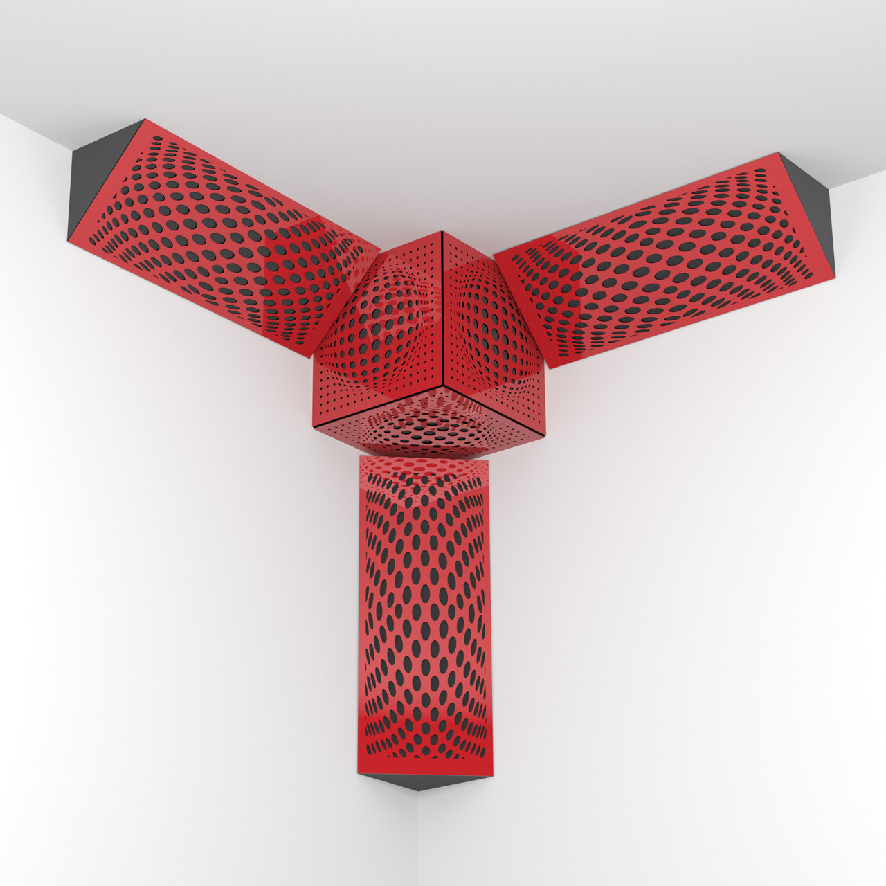 Комплект басова пастка Ecosound Vortex Bass trap mini wood 500x200x100 3 шт + куб колір в асортименті