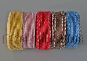 Лента-мешковина с ниткой 2,5-3,0см/10ярд