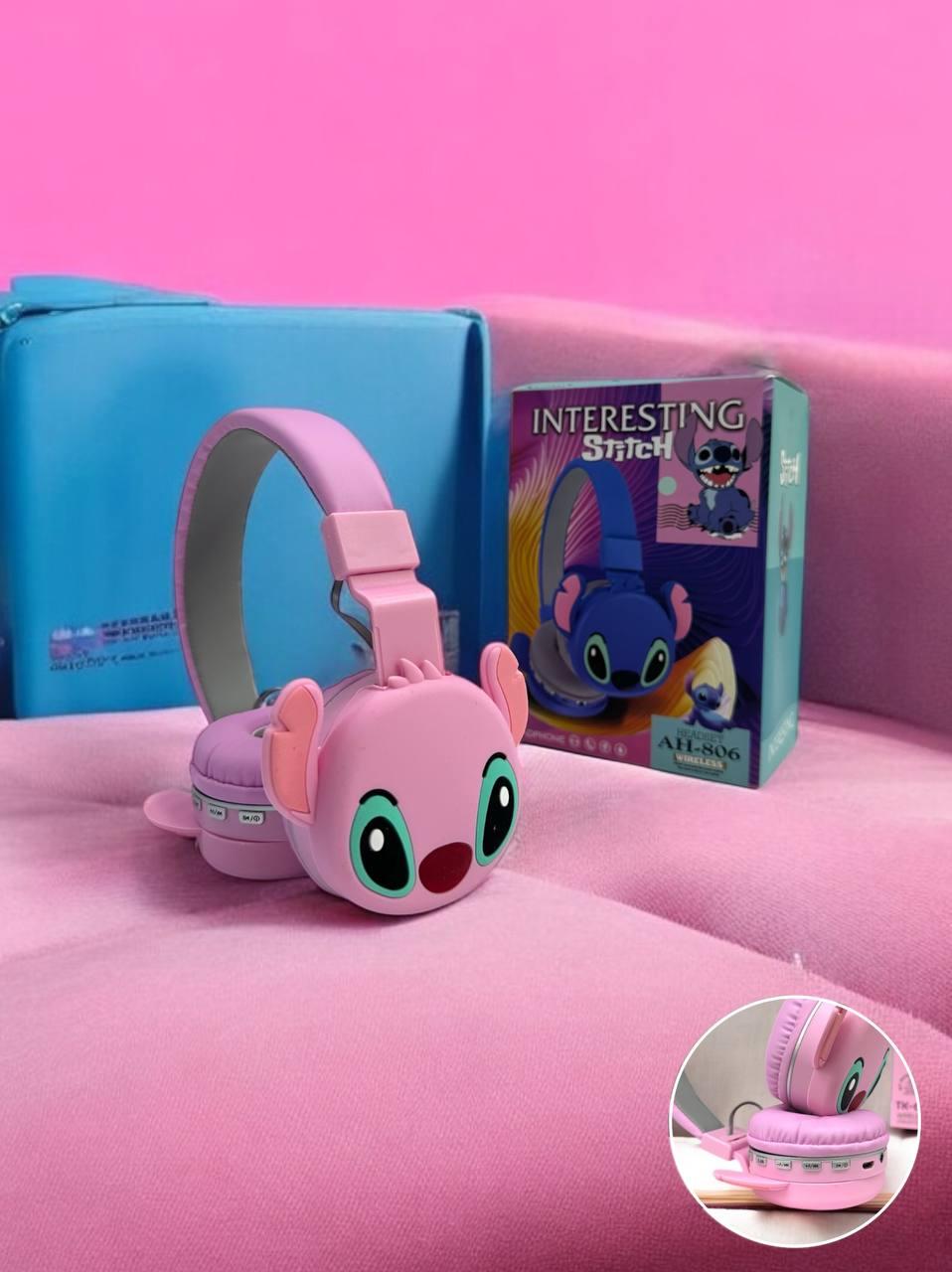 Бездротові навушники з мікрофоном дитячі повнорозмірні S-Audio Stitch "Стич" Bluetooth гарнітура з вбудованим