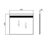 Дзеркало Еліт 60 см з LED підсвічуванням, фото 6