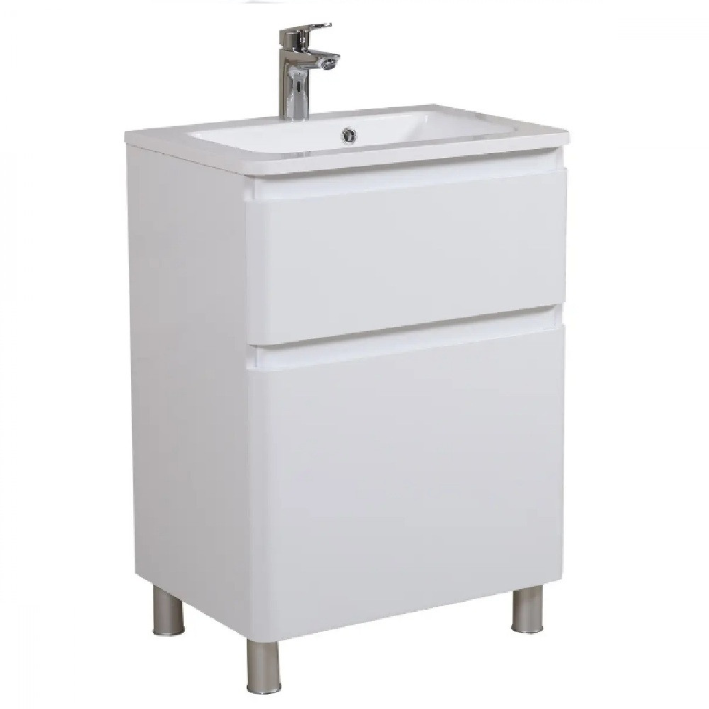 Тумба Акцент підлогова 60 см з умивальником Альфа, фото 1