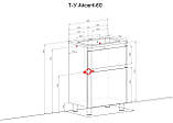 Тумба Акцент підлогова 60 см з умивальником Альфа, фото 5