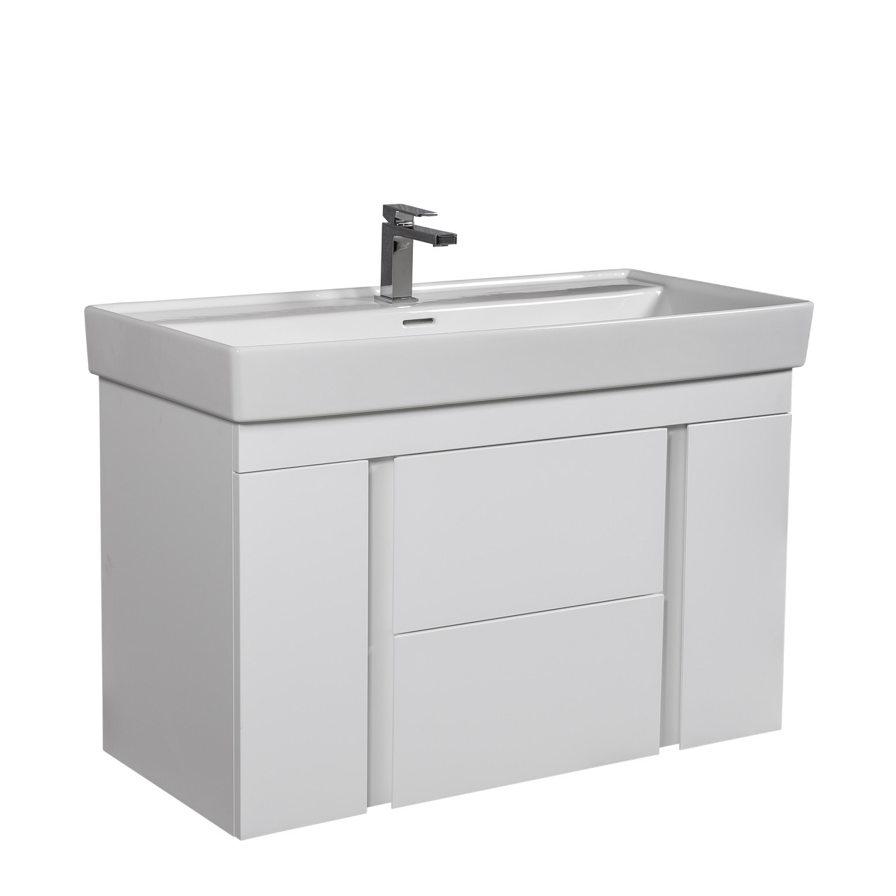 Тумба Капрі 100 см консольна з умивальником Sharp, фото 1