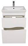 Тумба Альфа підлогова 60 см біла з умивальником Еліт, фото 3
