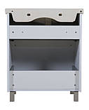 Тумба Еліт підлогова 70 см з умивальником Еліт білий мат, фото 6