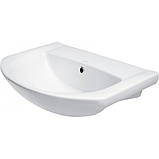 Тумба підлогова "Еліза 60" з умивальником "Лібра 60", червона для ванної кімнати, фото 2