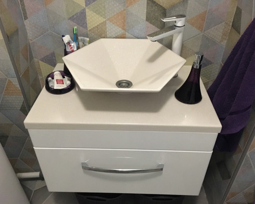 Тумба «Мадлен» з умивальником «Астерія» Білий А100 глянець, фото 1