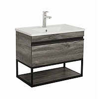 Тумба Лофт Айрон дуб морас 85 см з умивальником Arte консольна