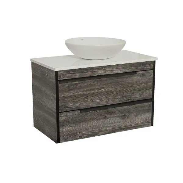 Тумба Лофт Нео дуб морас 85 см зі стільницею, фото 1