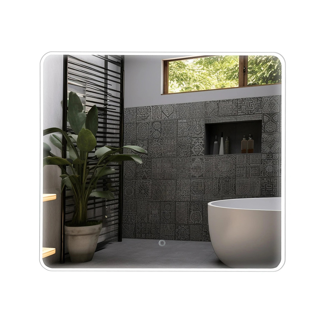 Дзеркало Moon 80x70 см UNI sensor з підсвіткою, фото 1