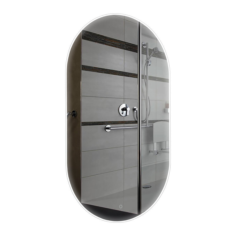 Дзеркало овальне Solar 70x120 см UNI sensor з підсвіткою, фото 1