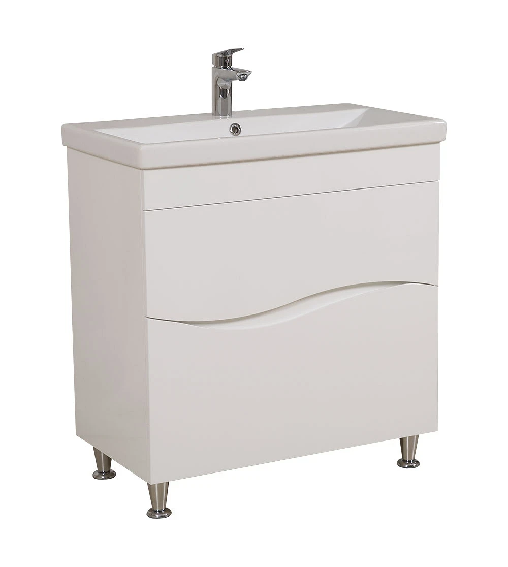 Тумба Альфа підлогова 80 см з умивальником Еліт, фото 1