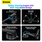 Тримач Baseus Easy Control Clamp Car Mount Holder Pro (Suction Cup Version) |5.4-6.7" чорний, фото 8
