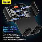 Тримач Baseus Easy Control Clamp Car Mount Holder Pro (Suction Cup Version) |5.4-6.7" чорний, фото 9