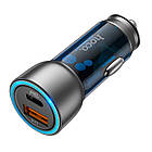 Адаптер автомобільний Hoco Sprinter dual port Car charger NZ8 |1USB/1Type-C, QC/PD, 45W/3A|, фото 5