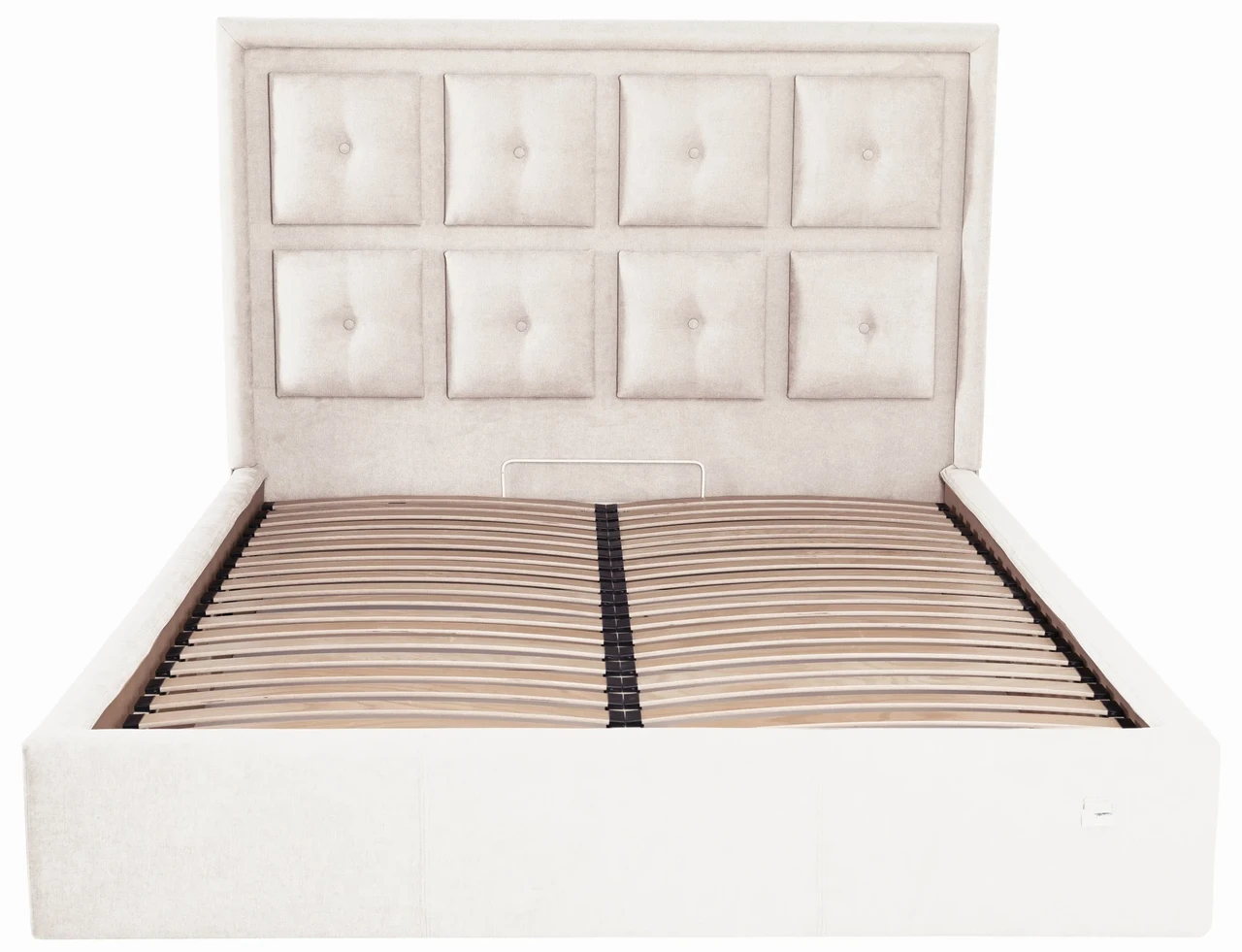 Ліжко Двоспальне Windsor VIP 160 х 190 см Місті Milk З додатковою металевою цільнозварною рамою Бежевий, фото 1