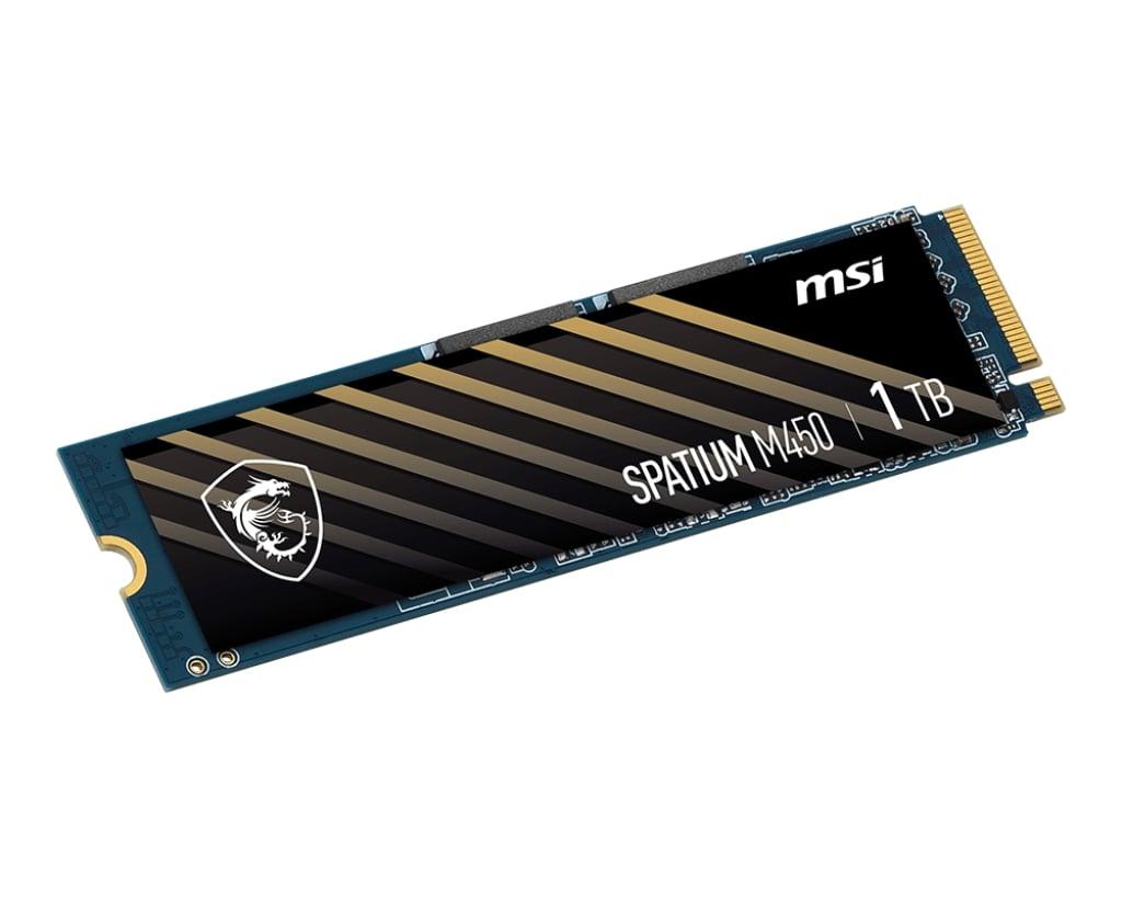 Накопичувач SSD 1TB MSI Spatium M450 V1 M.2 2280 PCIe 4.0 x4 NVMe 3D NAND TLC (S78-440L0M0-P83), фото 1