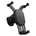 Тримач Baseus Stable Gravitational Car Mount Air (Air Outlet Version) чорний, фото 3