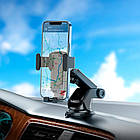 Тримач HOCO vertical and horizontal telescopic gravity vehicle holder CA104 |4.7-7"| чорный, фото 6