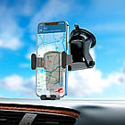 Тримач HOCO vertical and horizontal telescopic gravity vehicle holder CA104 |4.7-7"| чорный, фото 8