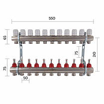 Колектор із витратами Thermo Alliance Standart 1" на 11 виходів, фото 2