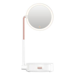 Дзеркало BASEUS Smart Beauty Series Lighted Makeup Mirror with Storage Box |3 Level touch brightness| (DGZM-02) біле