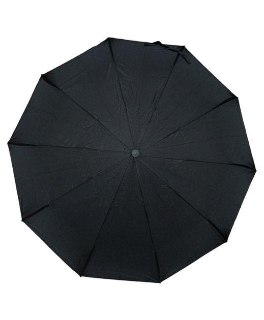 Парасолька Blue Rain RB-108 чоловічий напівавтомат 10 спиць Чорна, фото 1
