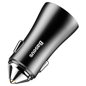 АЗУ Baseus Car Charger Golden 2xUSB 12W 2.4A Black (CCALL-DZ01)