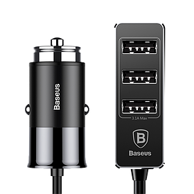 АЗУ Baseus Enjoy Together Four Interfaces Output Patulous Car Charger 5.5A, Black (CCTON-01)
