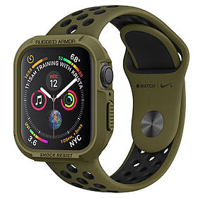Чехол Spigen для Apple Watch 5/4 (44mm) Rugged Armor, Olive Green (062CS26015)