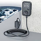 Аудіоадаптер універсальний Borofone June car BT FM transmitter BC49 чорний, фото 7