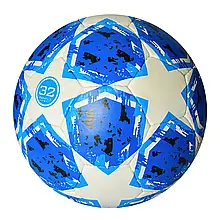 Футбольний м'яч 2500-109 розмір 5, (ПУ 1,4 мм), ручна робота, 32 панелі, 400 г синій (IGR24)