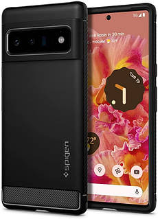 Чохол Spigen для Google Pixel 6 Pro — Rugged Armor, Matte Black (ACS03456)