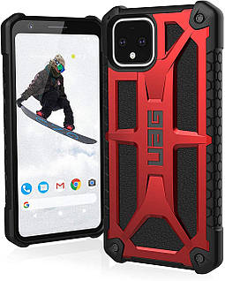 Чохол Urban Armor Gear (UAG) Google Pixel 4 — Monarch, Crimson (малиновий колір)