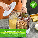 Органайзер для круп на 6 відділень з обертанням на 360 градусів XPRO до 5 кг (41938-_592), фото 4