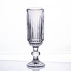 Набір келихів для шампанського 6 штук 160 (мл) Блакитний HP-19-67, фото 2