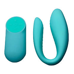 Вібратор для пар Passion Play з пультом, 18 режимів вібрації, бірюзовий