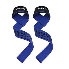 RDX S4 Gym Cotton Gel Straps Blue Plus
