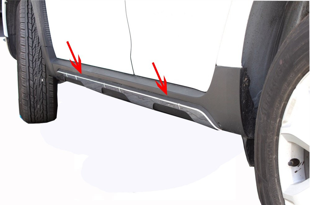 Накладки на дверній молдинг OmsaLine для Dacia Duster (2018-2024) (6 шт), фото 1