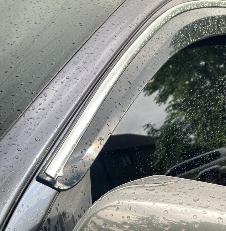 Вітровики з хромом (4 шт., Sunplex Chrome) для Toyota Hilux 2015- рр, фото 1