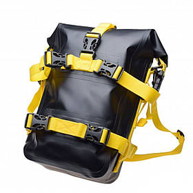 Сумка на дуги водостійка Чорна з жовтим