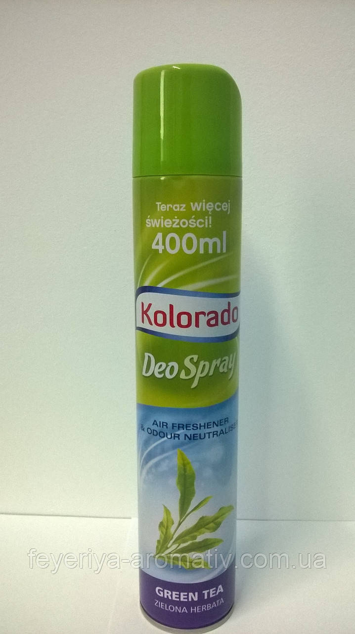 Освіжувач повітря Kolorado Deo Spray Green Tea 400мл