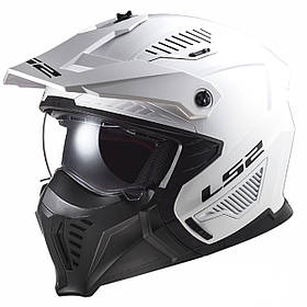 Мотошолом LS2 OF606 Drifter Solid Gloss White ECE2206 XS
